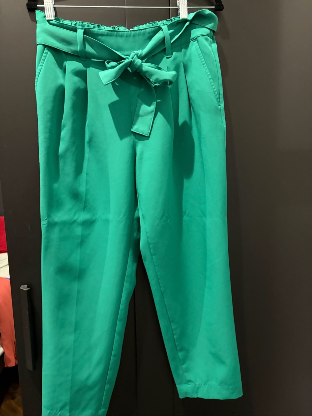 LOFT Green Tapered Leg Trousers